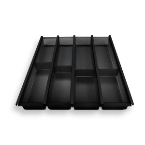 SOTECH Cuisio Besteckeinsatz 500 mm Höhe 55 mm Transluzent Anthrazit Für Blum Legrabox 473 mm