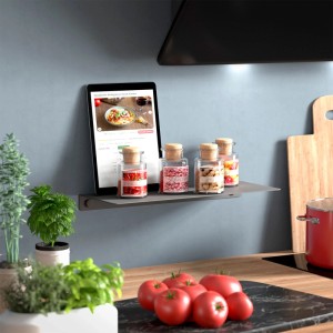 SOTECH Design Wandregal HOVER-III 350 x 130 x 30 mm Anthrazit für Wandmontage