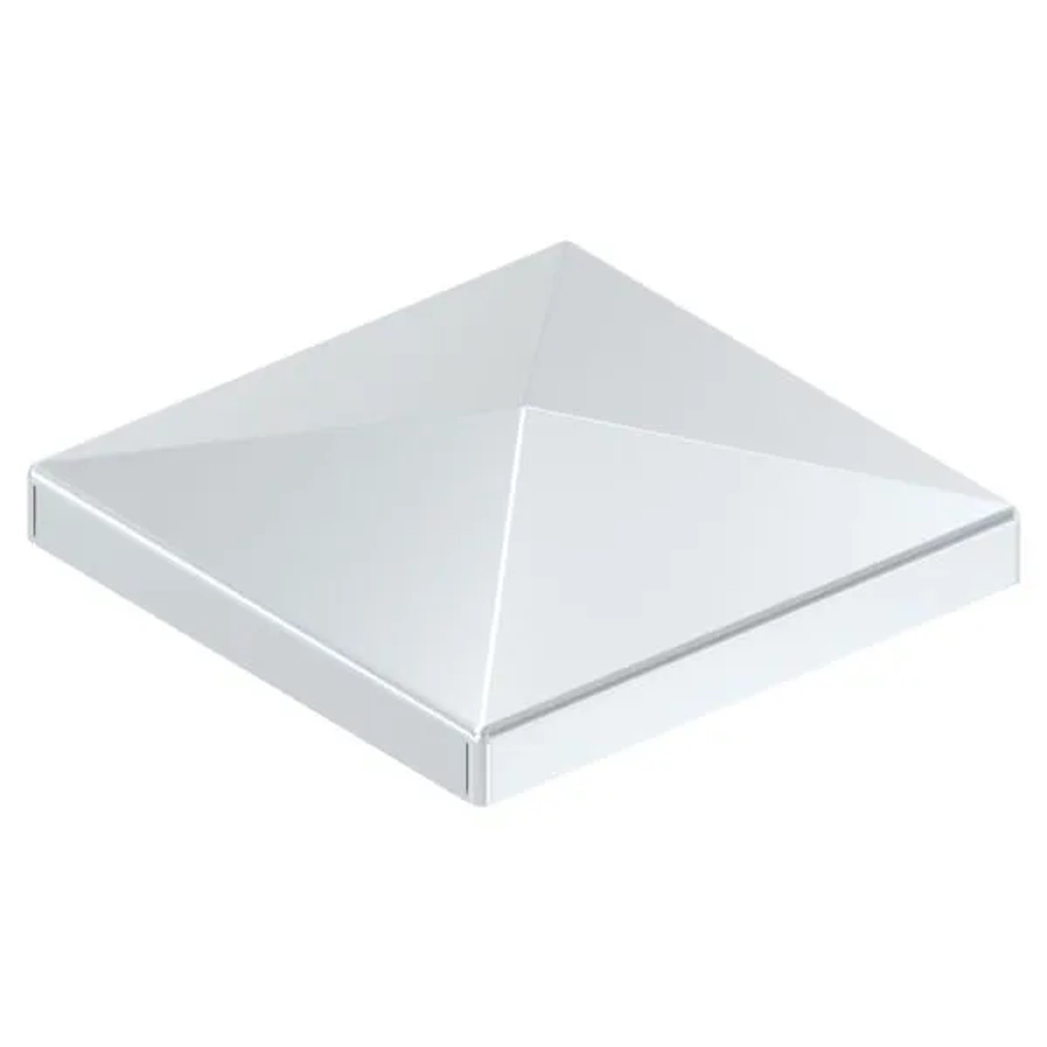 FeNau Pfostenkappe Stahl Galvanisch Verzinkt Für Rohr 60 X 60 mm