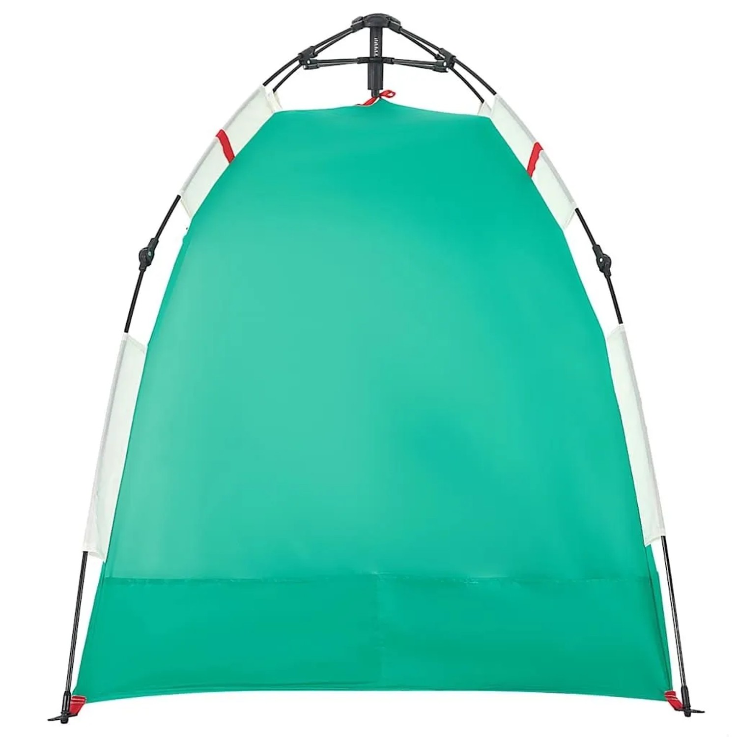 Seegrünes vidaXL Strandzelt für 2 Personen, wasserdicht und mit Quick-Release-System.