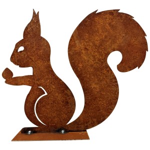 ZGM Rost Deko Puschel das Eichhörnchen