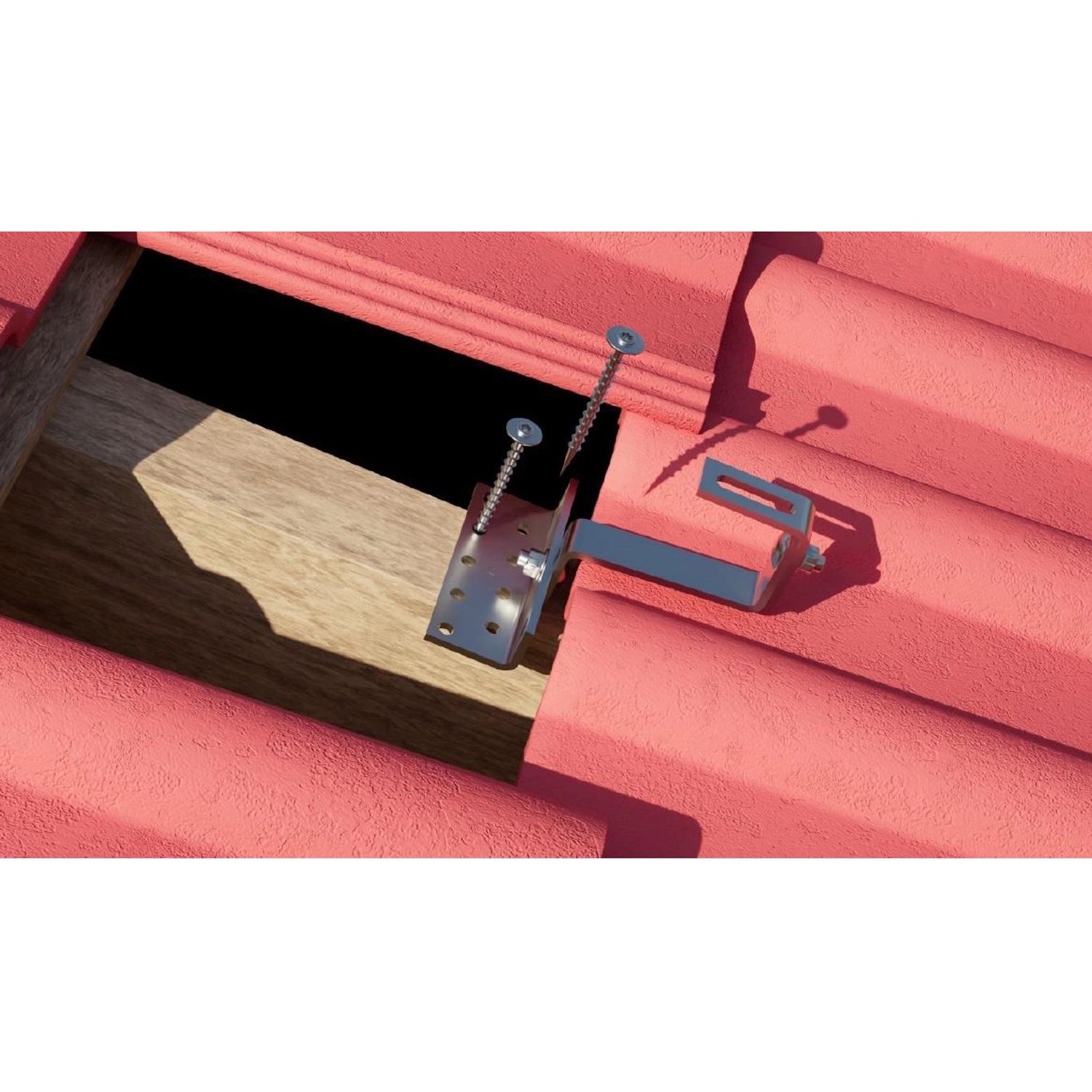 Absaar Solar Dachhaken, 3-fach verstellbar, 6 mm, zur Montage von Solar-Paneelen auf Ziegeldächern.