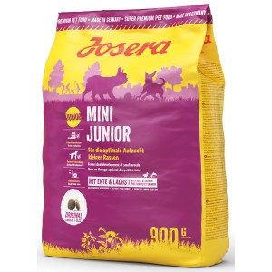 Josera Mini Junior Hundetrockenfutter, 900g Packung für kleine Rassen.