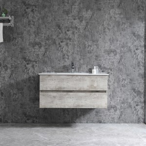 Sanotechnik Einzelwaschtisch Corbo, 100 cm, Grau Matt, mit Softclose Funktion.