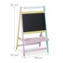 Relaxdays Kindertafel MDF Bunt Mit Papierrolle 90 cm x 56 cm x 42 cm 3,9 kg_4