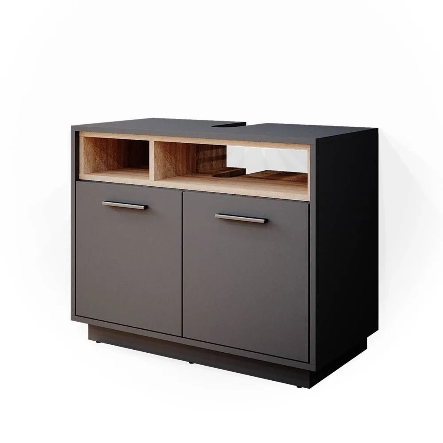 Vicco Waschbeckenunterschrank Beatrice Anthrazit 80 x 64