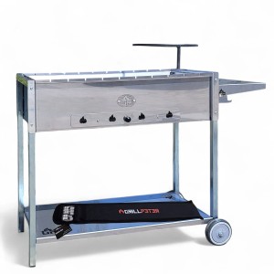 Grillpeter Mangal Batyr Deluxe 80 Edelstahl Schaschlikgrill +10 Spieße