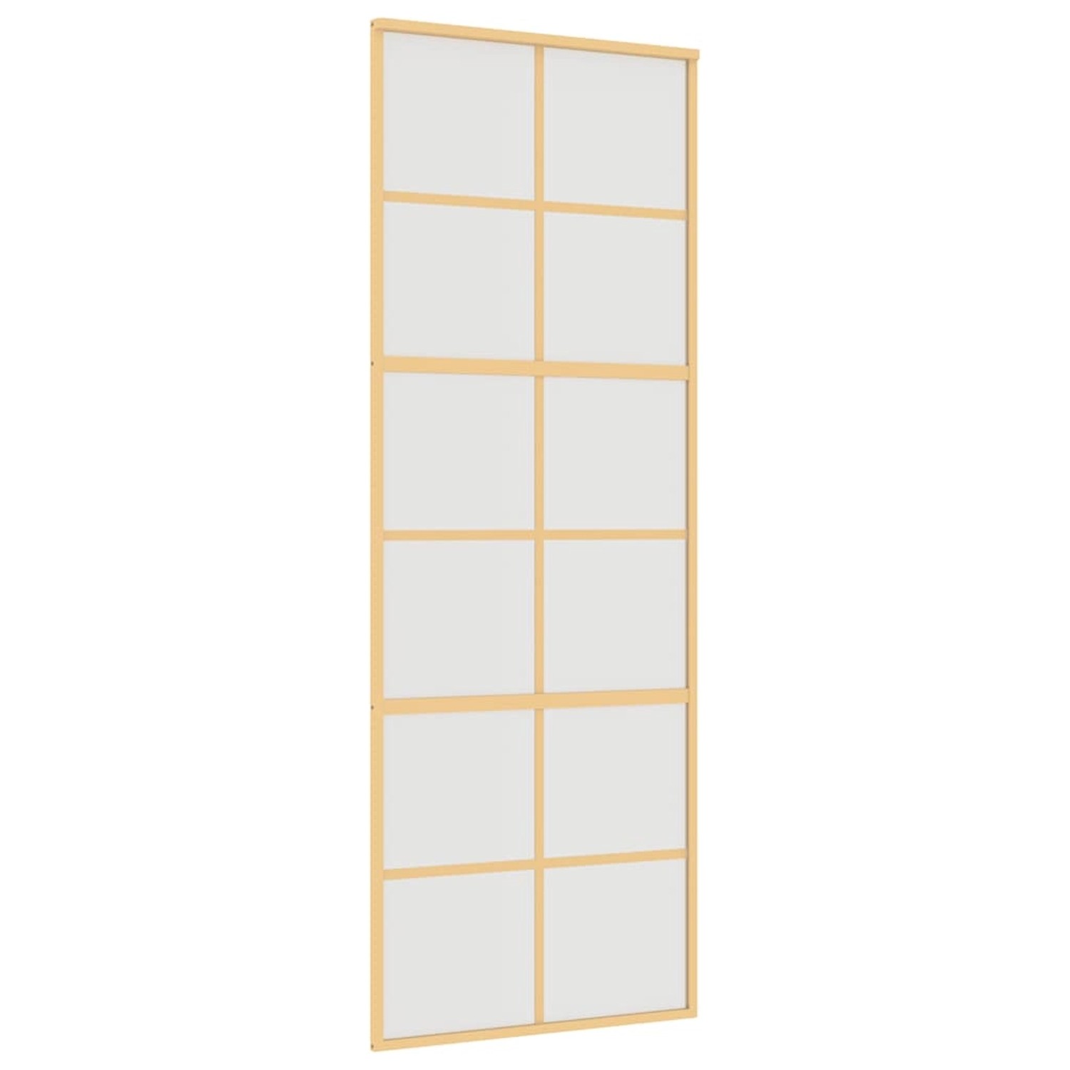 vidaXL Schiebetür Golden 76x205 cm Matt ESG-Glas und Aluminium 155169 günstig online kaufen