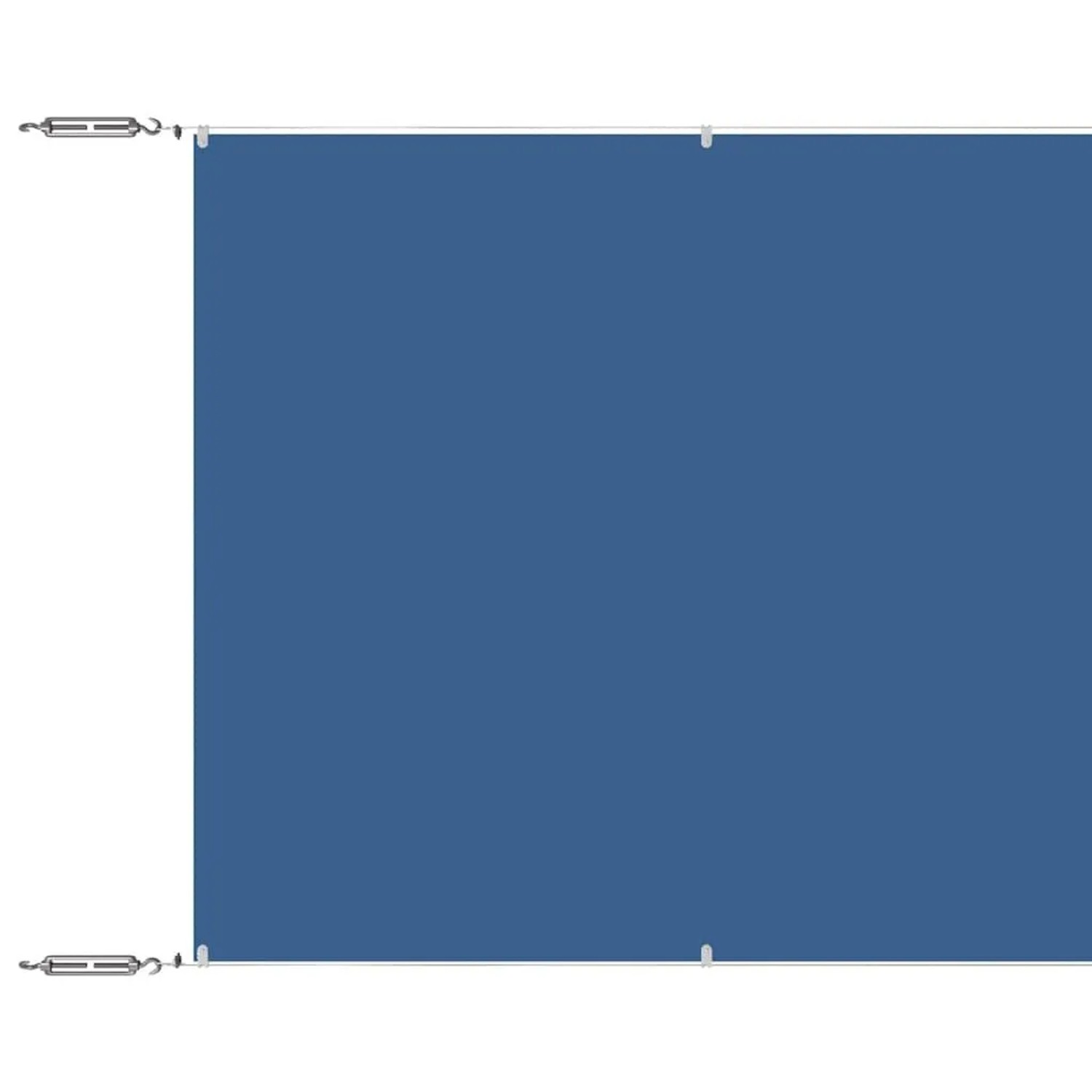 vidaXL Senkrechtmarkise Blau 140x1000 cm Oxford-Gewebe 148463