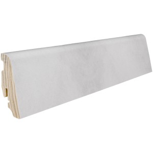 Sockelleiste in Beton Hell, 58x19x2200 mm, wasserresistent, zur einfachen Montage mit Clips.