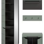 Inn.Furn Garderoben-Set 4-teilig in Salbei und Grau 160 cm Cooper_9