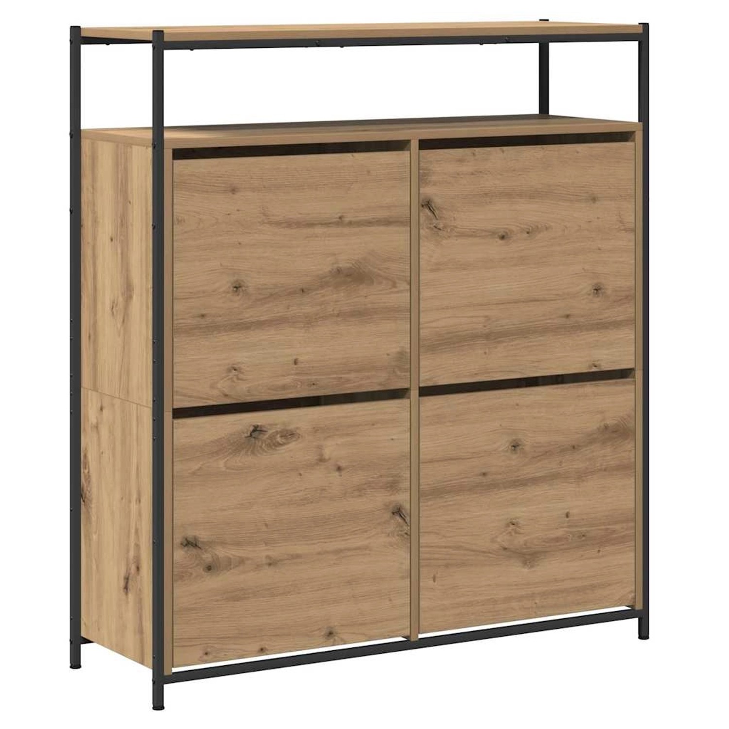 vidaXL Schuhschrank Artisan-Eiche 100 x 34 x 112 cm Holzwerkstoff 3365548 günstig online kaufen