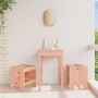 2 Gartenhocker aus Douglasie, 40x36x45 cm, ideal für Terrasse und Balkon.