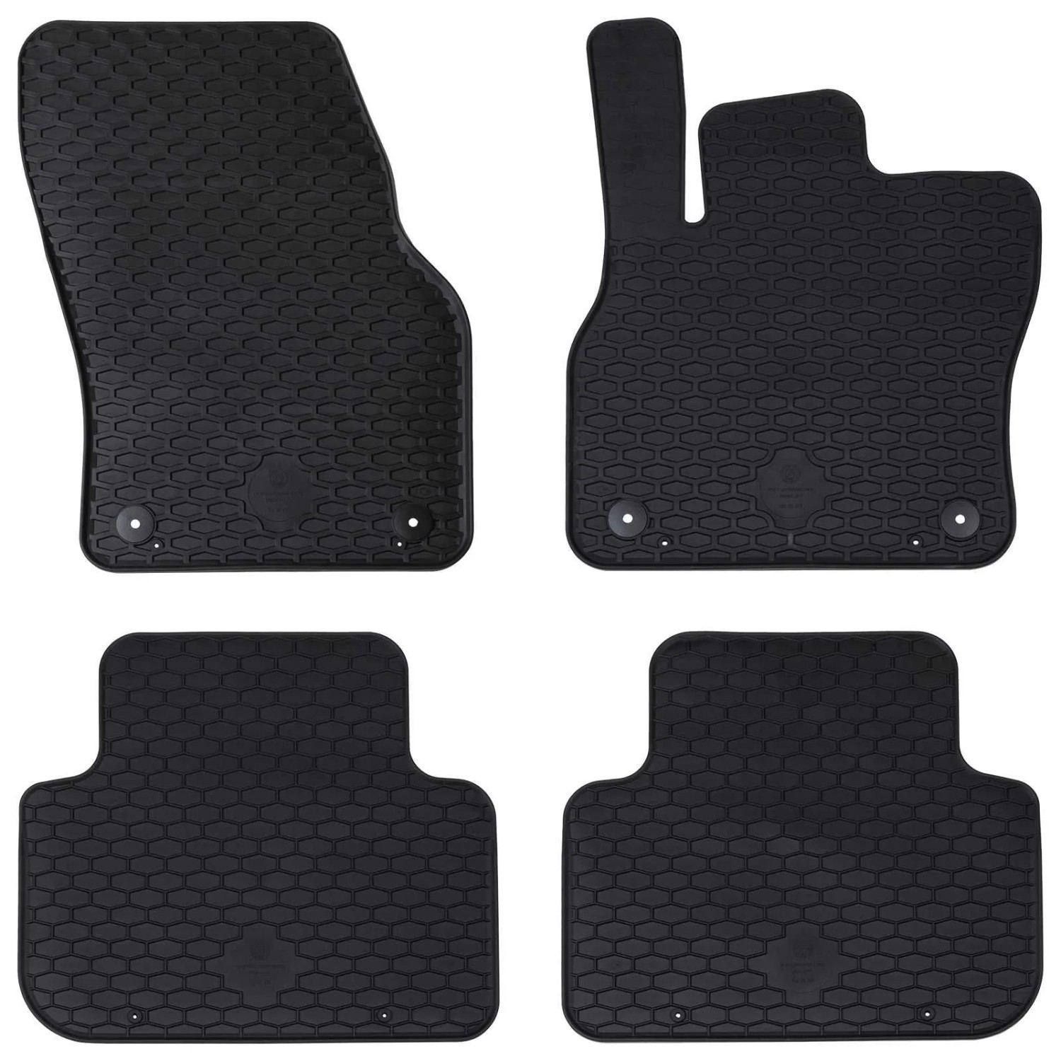 vidaXL Autofußmatte 4-Tlg Schwarz Geeignet für Audi Q3 2019-2025 Gummi 42029090