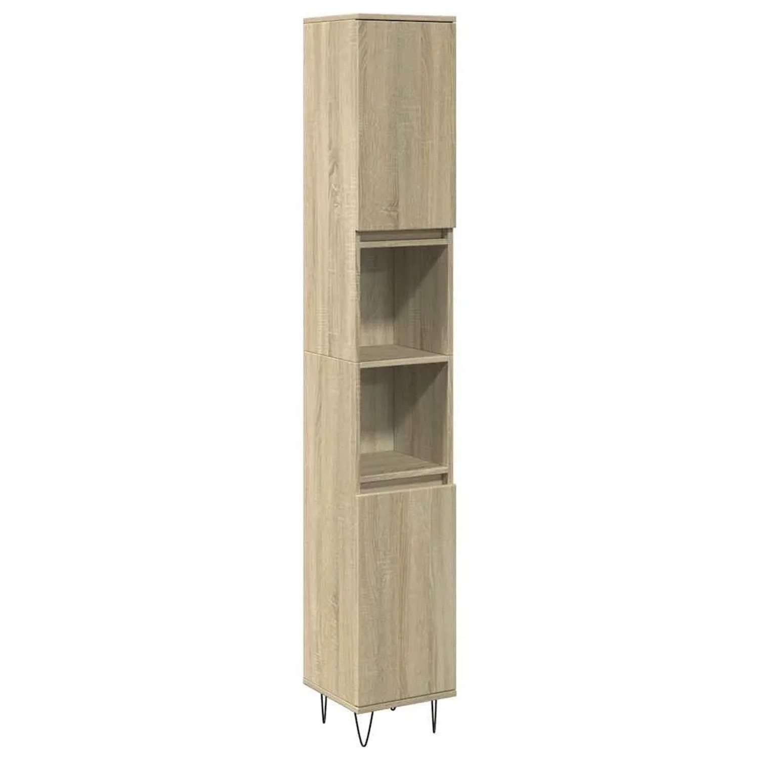 vidaXL Badschrank Sonoma-Eiche 30x30x190 cm Holzwerkstoff 849668