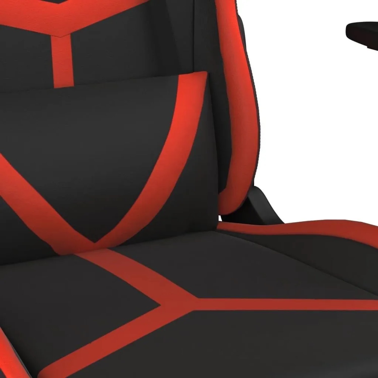 vidaXL Gaming-Stuhl mit Massagefunktion Schwarz und Rot Kunstleder 345424_8