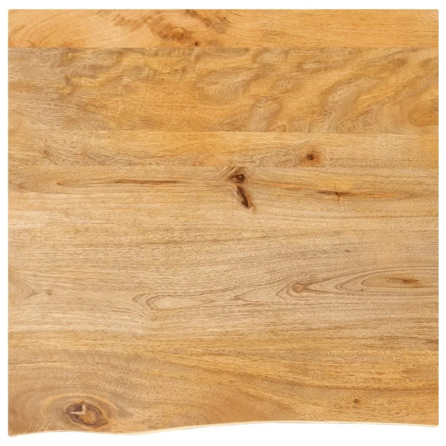 vidaXL Tischplatte mit Baumkante 60x60x3,8 cm Massivholz Mango 370498
