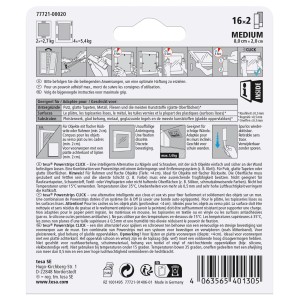 Tesa Powerstrips Click Medium, 16 Stück, für Klebenägel zur einfachen, spurlosen Befestigung von Deko-Objekten.