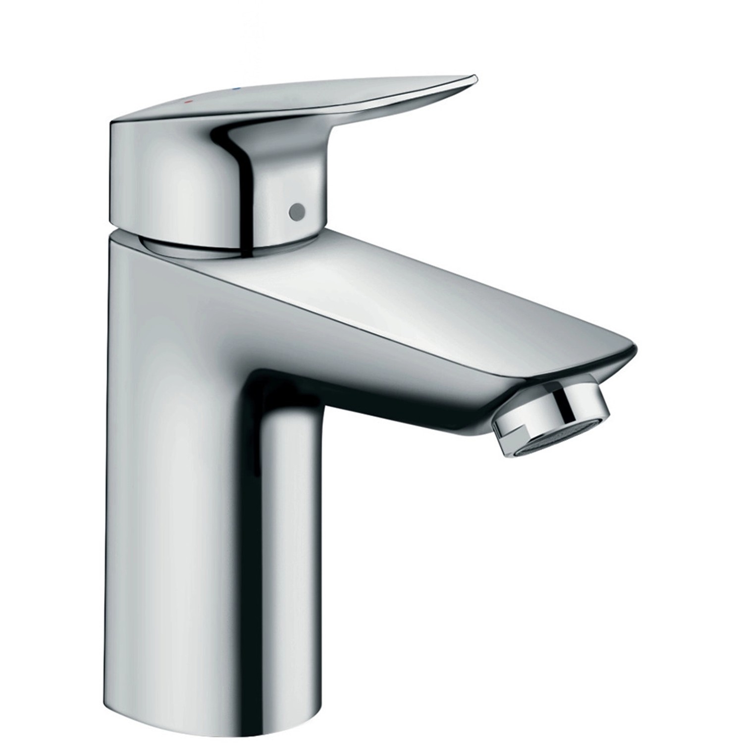 Hansgrohe Einhebel-Waschbeckenarmatur Logis 100 mm mit Zugstangen-Ablaufg. Chrom