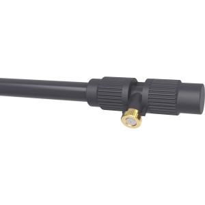 Detailaufnahme: LUX-TOOLS Wassernebler-Set, Düse für feinen Sprühnebel zur Abkühlung.