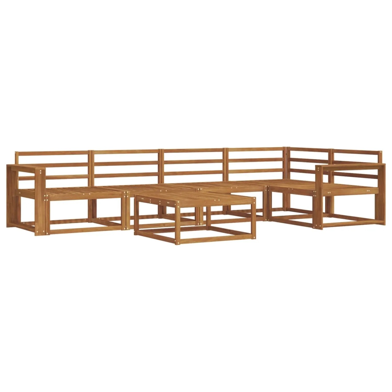 vidaXL Outdoor-Sofagarnitur 6-Tlg Natur Massivholz Akazie 3367617