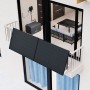 Growatt Solarspeicher mit zwei Solarmodulen für Balkonkraftwerk. 4096Wh Speicherkapazität.