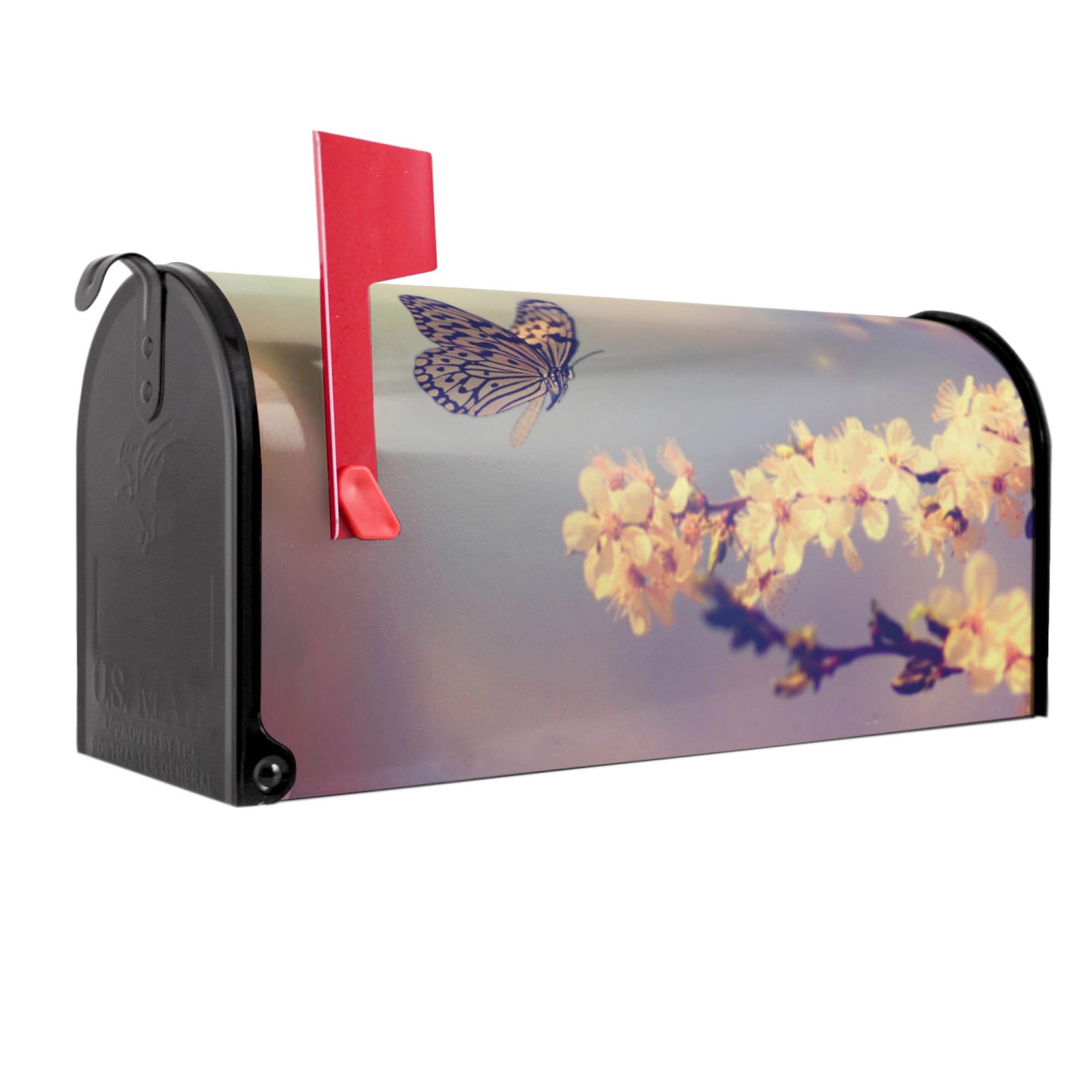 Banjado Amerikanischer Briefkasten Schwarz 48x22x16cm US Mailbox Letterbox günstig online kaufen