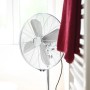 WESTINGHOUSE 3-in-1 Ventilator: Stand-, Tisch- und Wandventilator, silber verchromt.