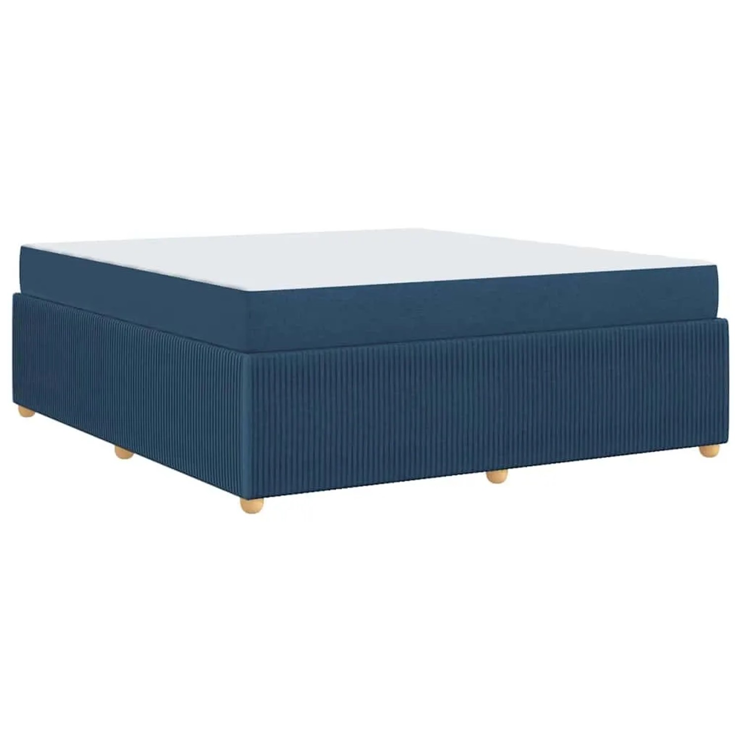 vidaXL Bettrahmen mit Matratze Blau 180 x 200 cm Stoff 3398424