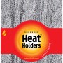 Heat Holders Halswärmer Damen, grau meliert, Universalgröße. Strickmuster für Wärme und Komfort.