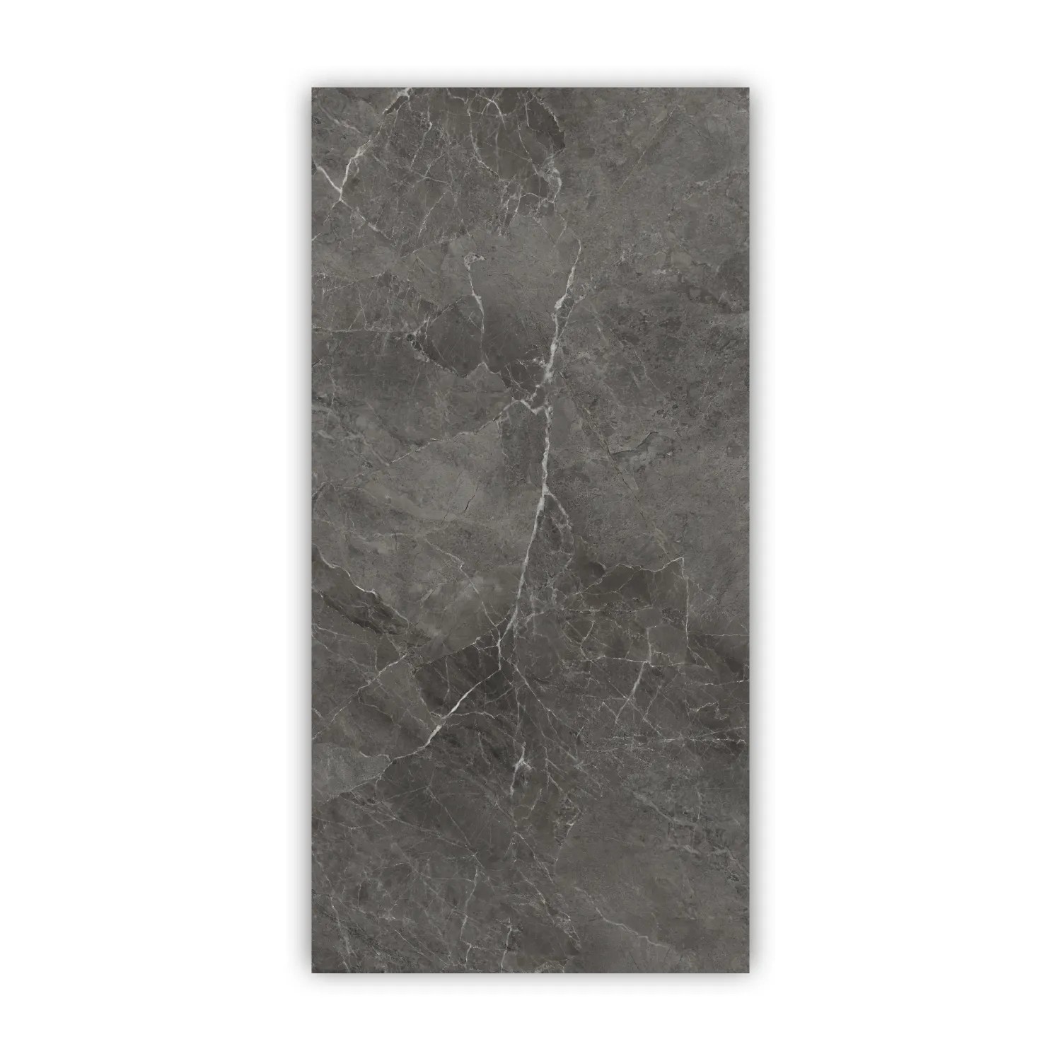 Walllux Duschrückwand Marmor Dunkelgrau Alu-Verbund 3 mm 125 x 255 cm