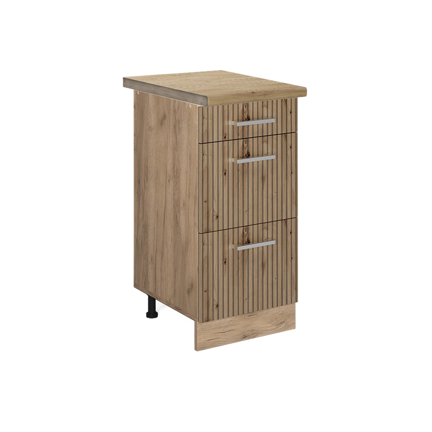 Vicco Küchenunterschrank R-Line Artisan-Eiche/Weiß 60 cm mit Schubladen AP günstig online kaufen