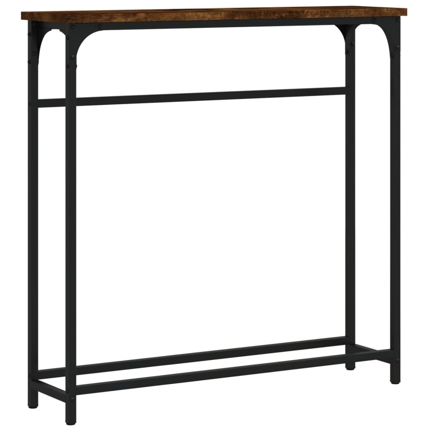 vidaXL Konsolentisch Räuchereiche 75x19,5x75 cm Holzwerkstoff 834137 günstig online kaufen