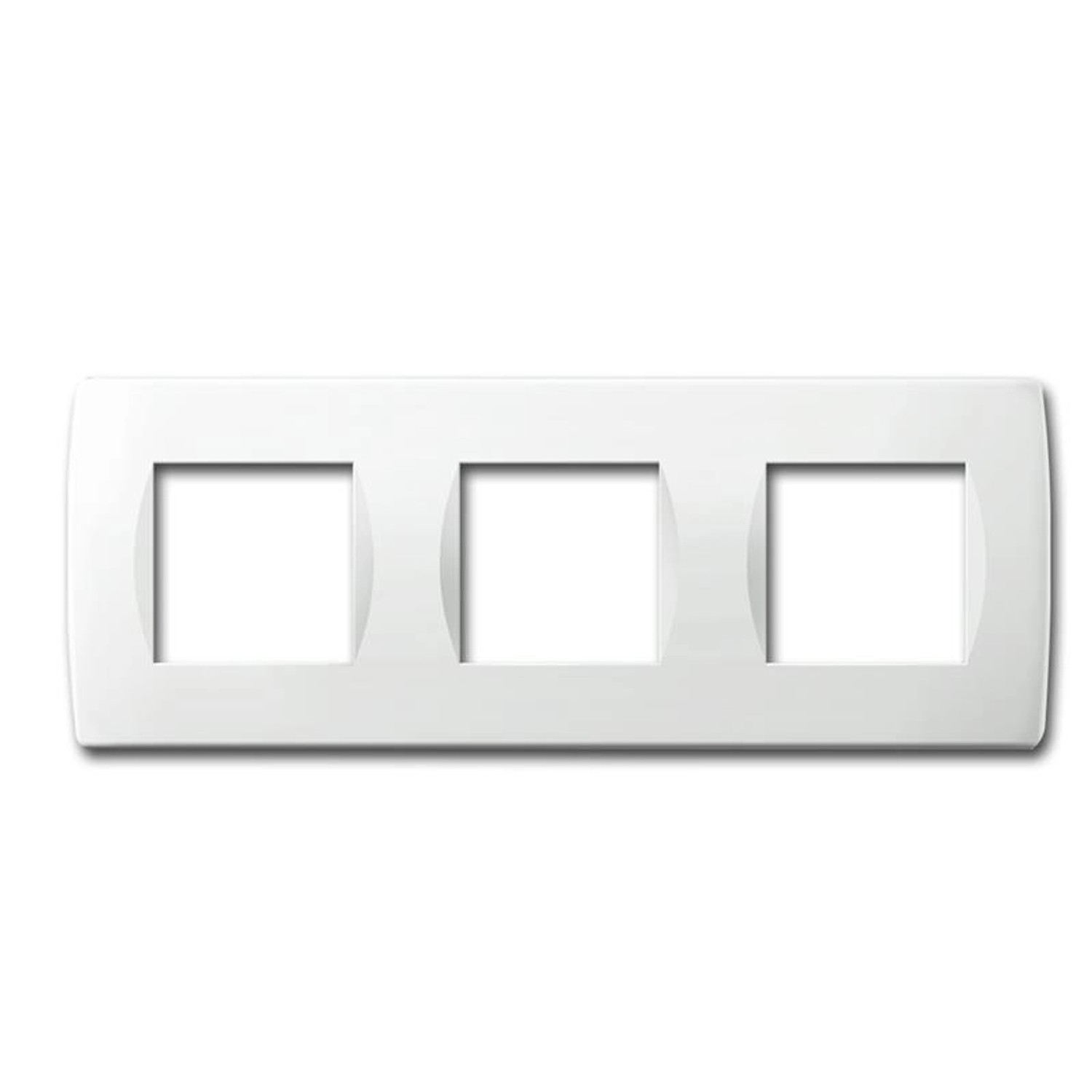 TEM MODUL PLUS 3-Fach UP Rahmen Weiß Glanz Soft