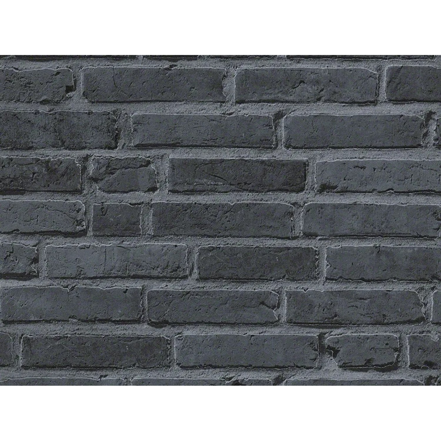 A.S. Creation Vliestapete Ziegelstein Wand Mauer Schwarz