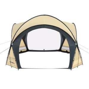 Bestway Lay-Z-Spa Whirlpool-Pavillon, Poolzelt in Beige/Anthrazit, 390x390x255cm.