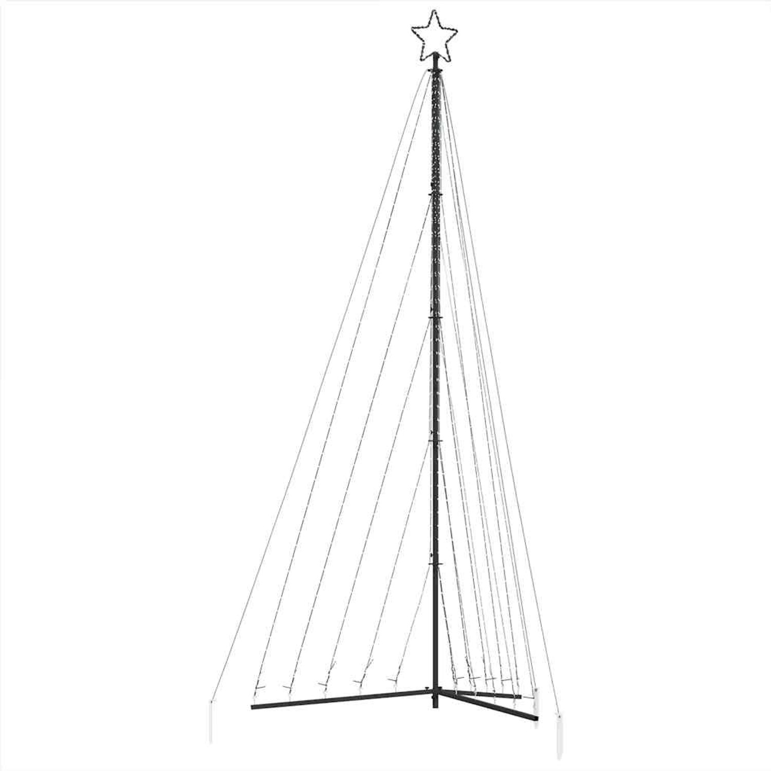 vidaXL LED Weihnachtsbaum 570 LEDs Blau 399 cm 4016442