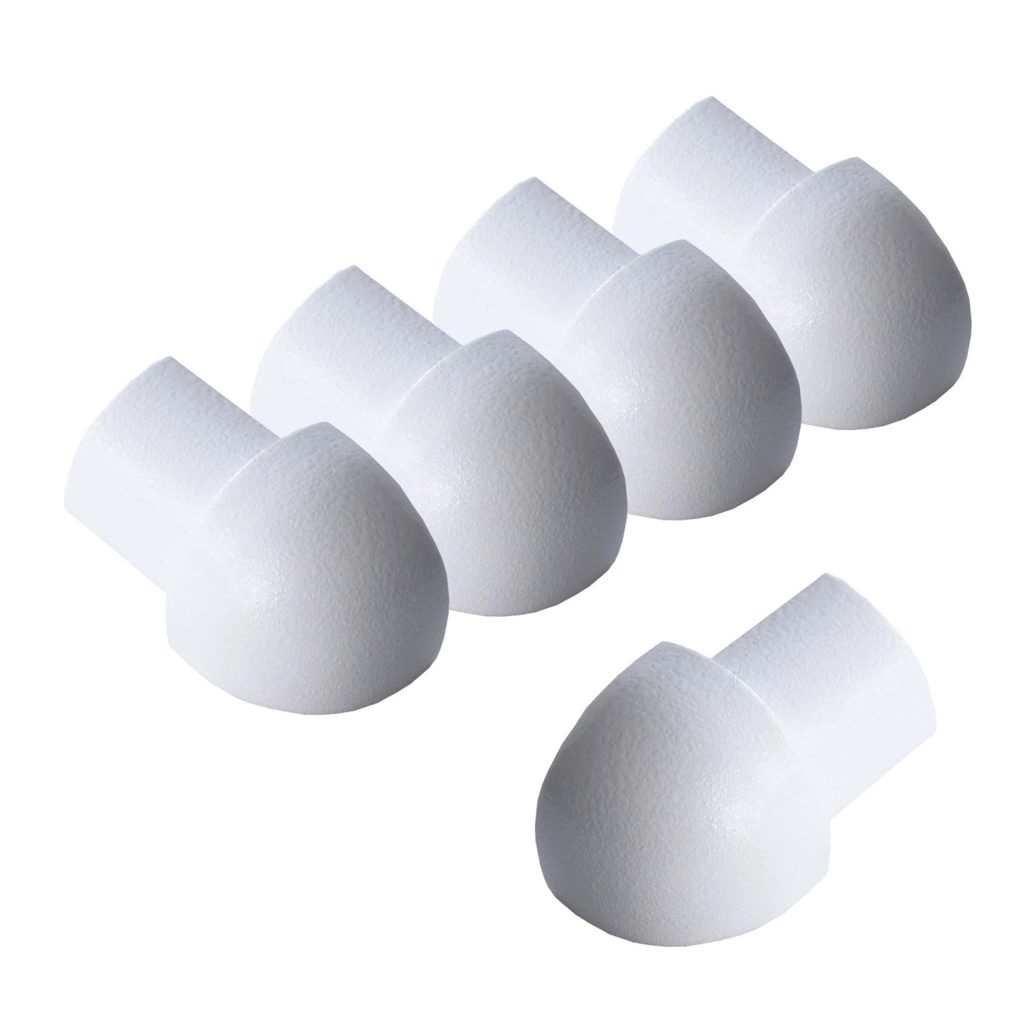 Dalsys Außeneck Fliesenschiene Viertelkreis 5x 8mm Aluminium Weiß günstig online kaufen