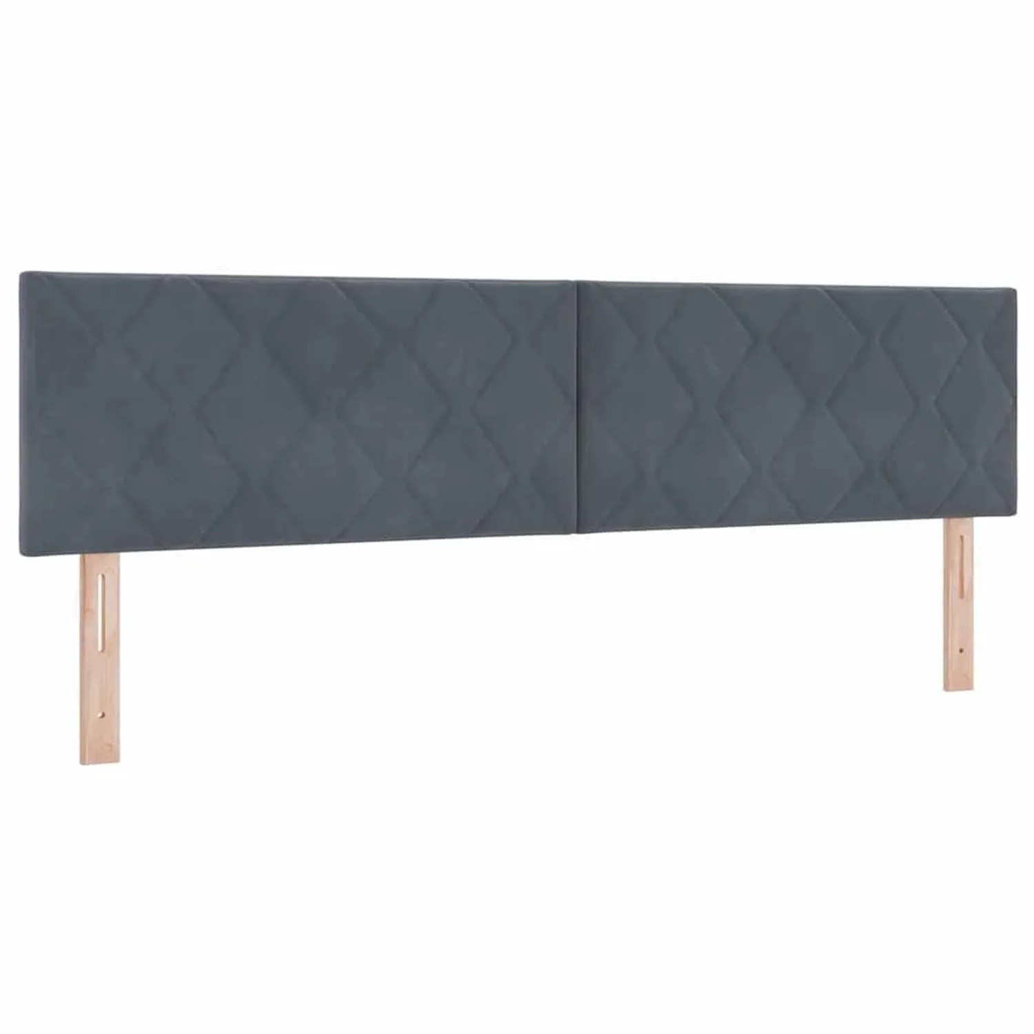 vidaXL LED Kopfteil Dunkelgrau 180 cm Kunstleder 3338247