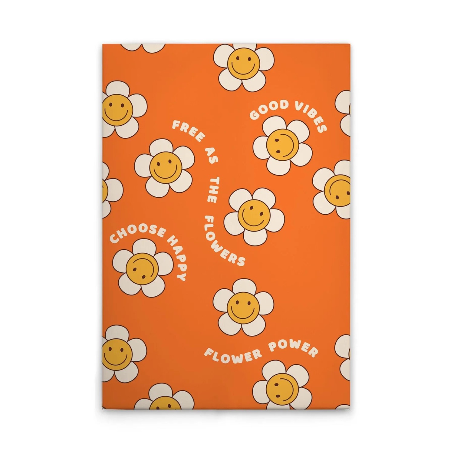 Tadessi Leinwandbild - M1-No.51649 - Bunte Retro Blumen - 40 x 60 cm - Querformat