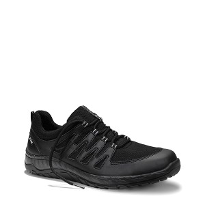 Schwarzer Elten Maddox Air Mesh Berufshalbschuh, ESD-fähig, Größe 48, für Arbeit und Freizeit.