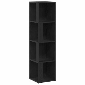 vidaXL Eckregale Schwarz Eichen-Optik 33 x 33 x 132 cm Holzwerkstoff 862692