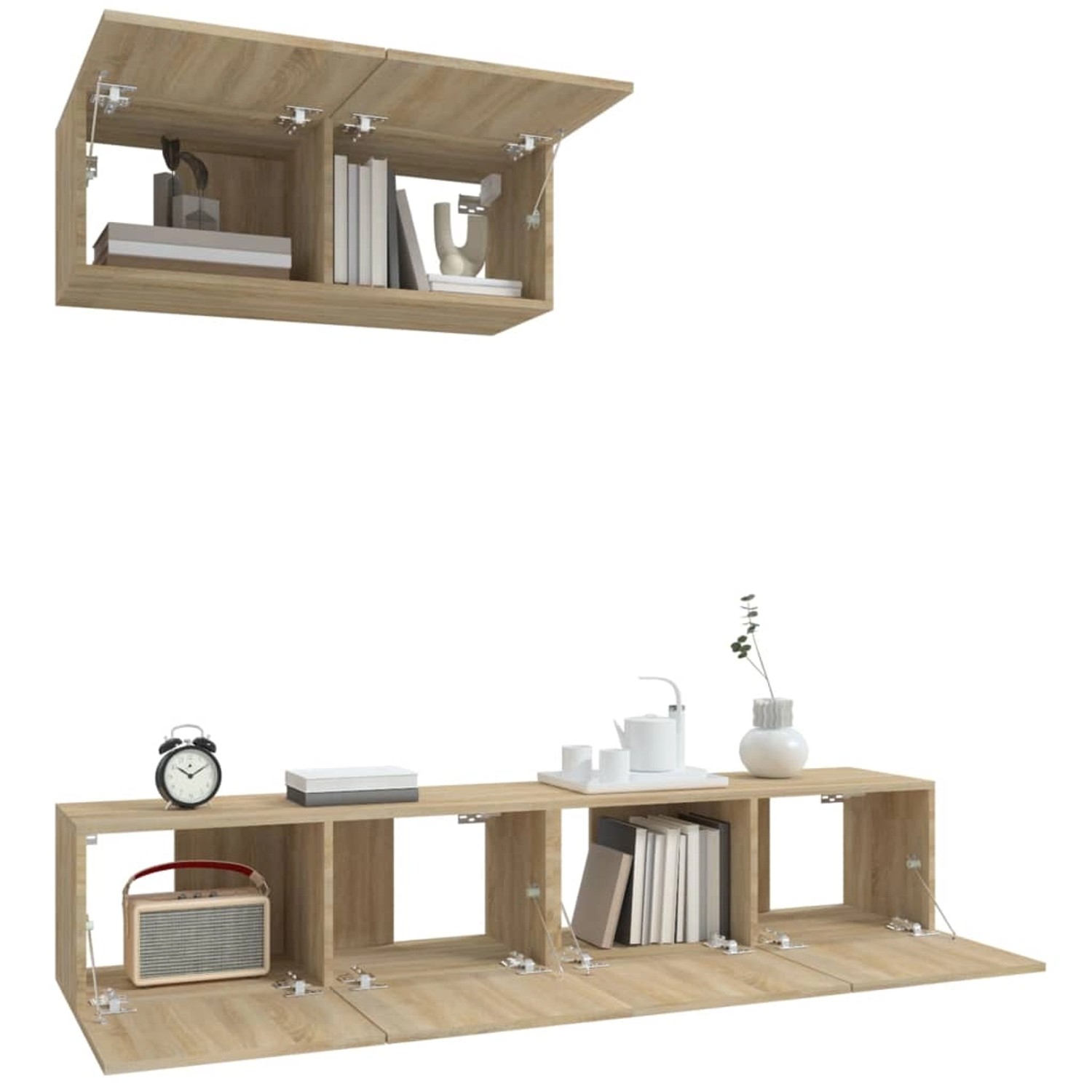 VidaXL 3-tlg. TV-Schrank-Set Sonoma-Eiche Holzwerkstoff  Modell 20