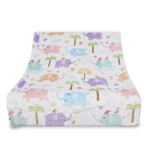 Bestlivings Kuscheldecke Cashmere Dots Kids Elefant mit Elefantenmuster in Pastellfarben.