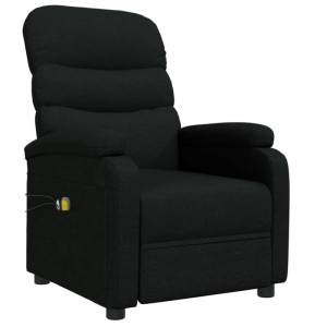 vidaXL Massagesessel Elektrisch Schwarz Stoff 3073696