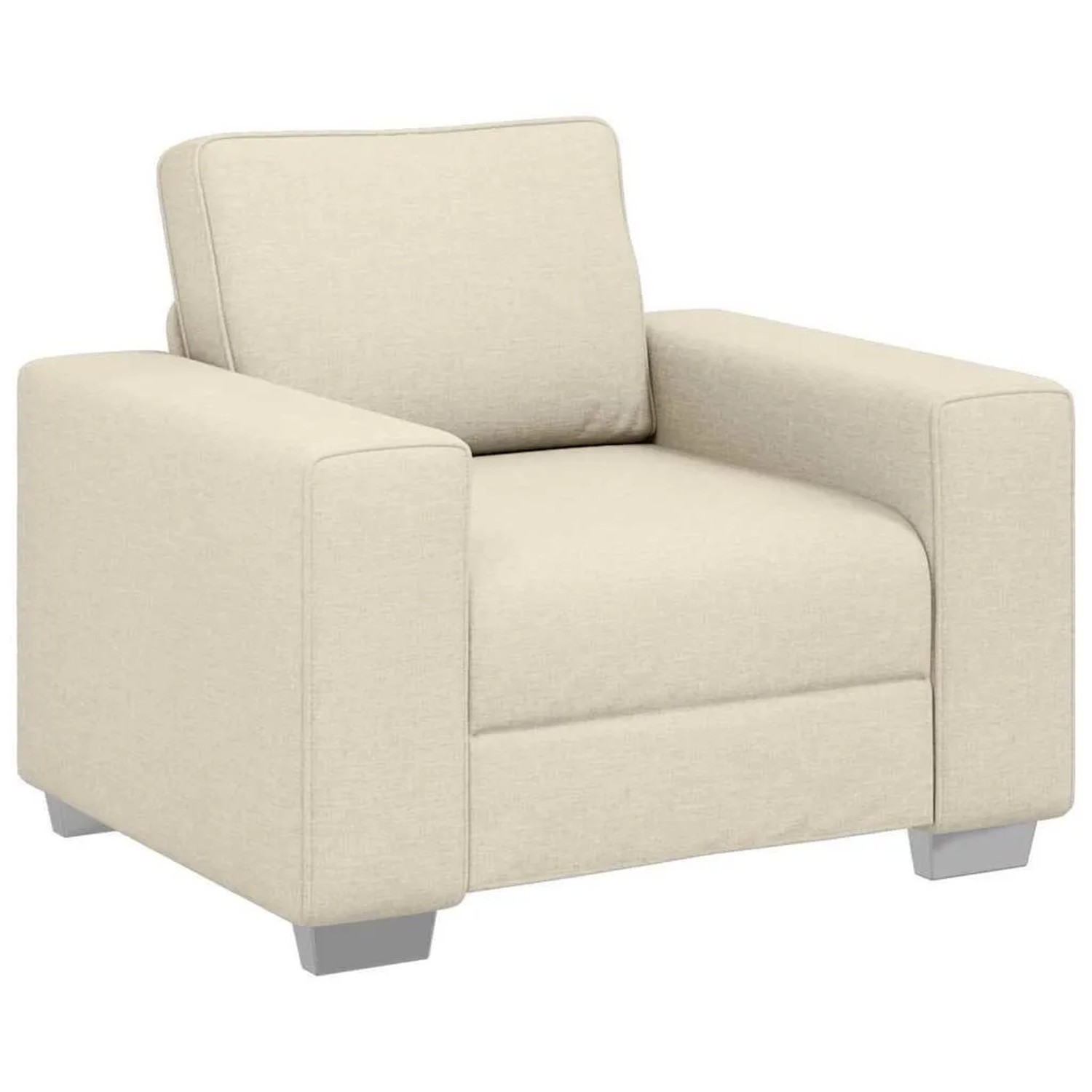 vidaXL Sofa Beige 100 x 80 x 82 cm Leinenmischgewebe 4105216