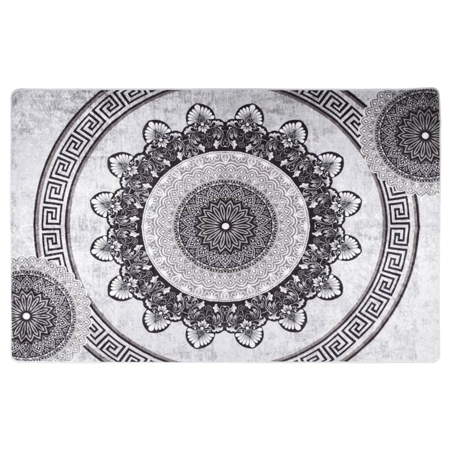 Teppich Waschbar 80x150 Cm Mehrfarbig Rutschfest günstig online kaufen