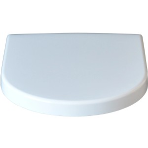 Weißer Duravit WC-Sitz Starck 3 mit verdeckten Edelstahlscharnieren.