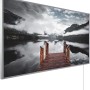 Könighaus Infrarotheizung mit Bergsee-Motiv, 60x100 cm, 800W, elektrische Heizung.
