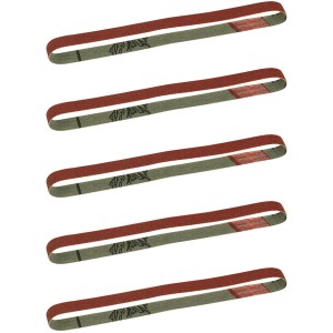 Proxxon Schleifbänder K180, 5 Stk., für BS/E Bandschleifer, Edelkorund, Zubehör für Miniaturwerkzeuge